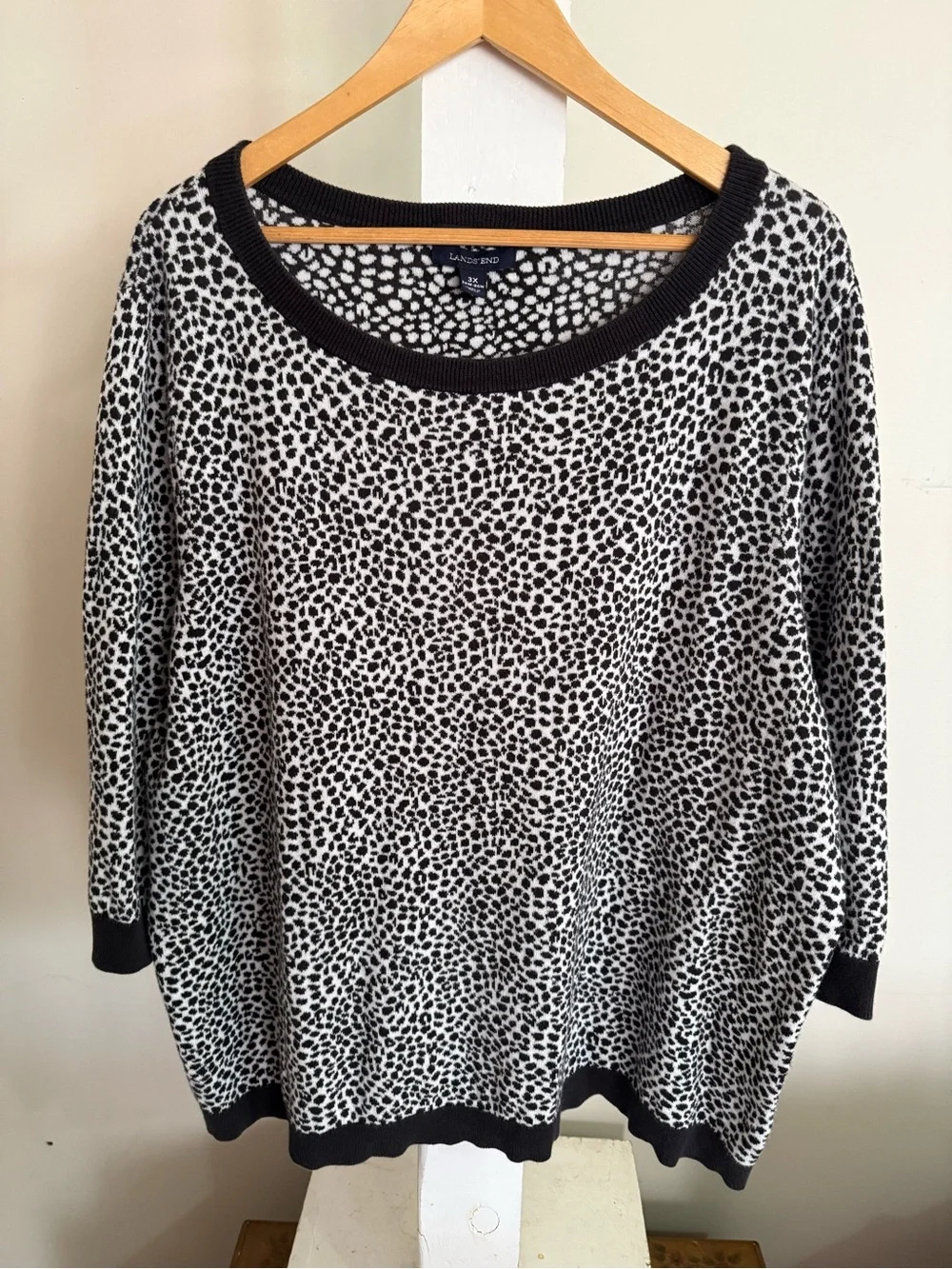 Lands’ End Animal Print Sweater